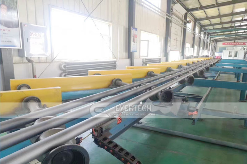 Multi-Station Steel Pipe Shot Blasting | Sand Blasting Machine