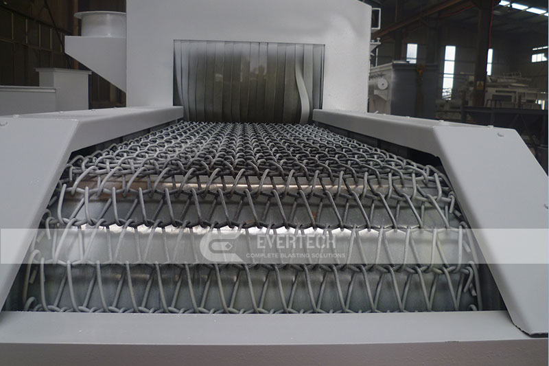 Production process of wire mesh belt shot blasting machine for Australian clients