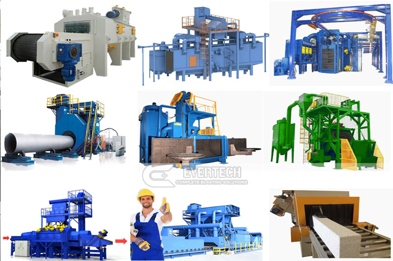 Various types and uses of shot blasting machines