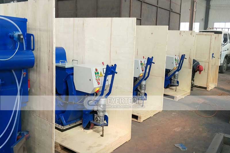 Evertech 4 sets ETF550 floor shot blaster were shipped to Our Thai Customer